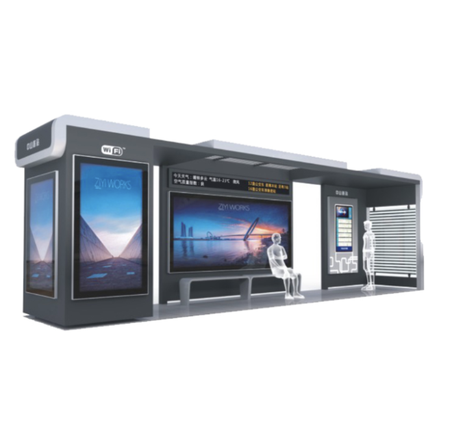 Smart electronic signage for bus stops